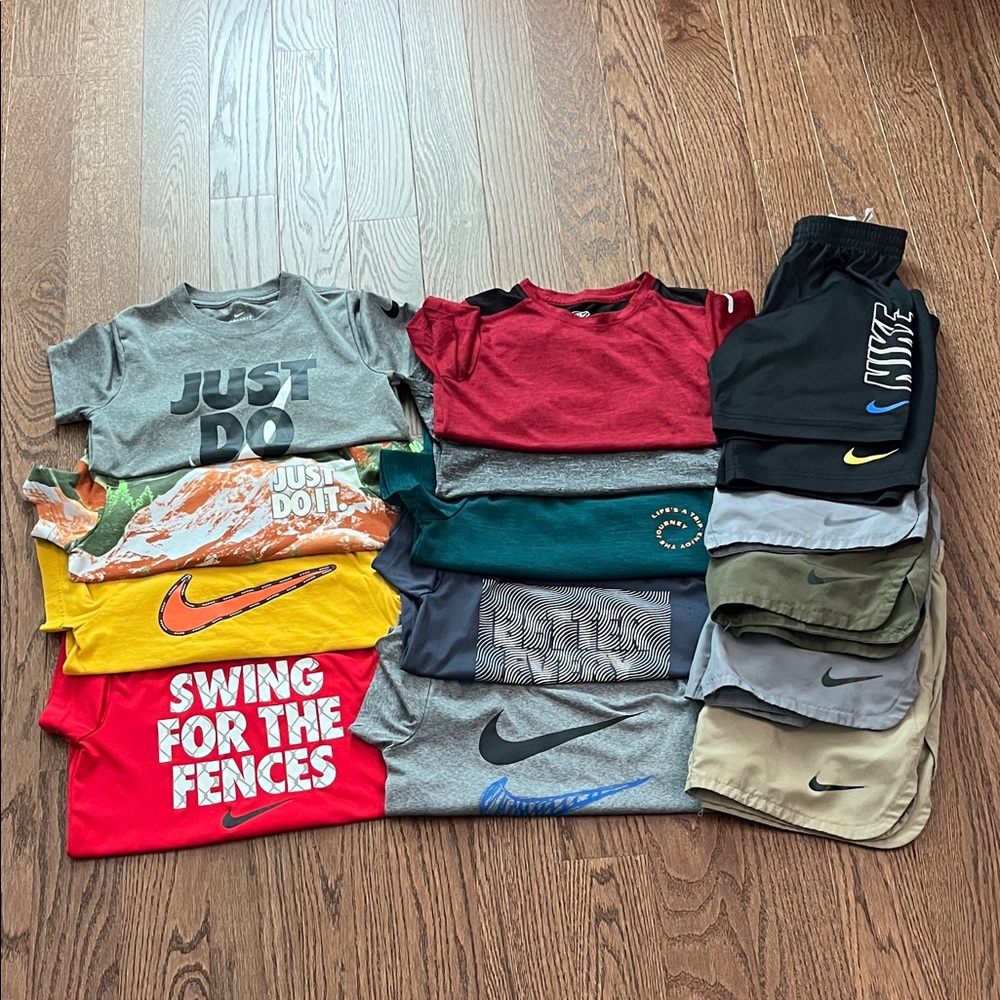 Nike Assorted Graphic Tees and Shorts Collection